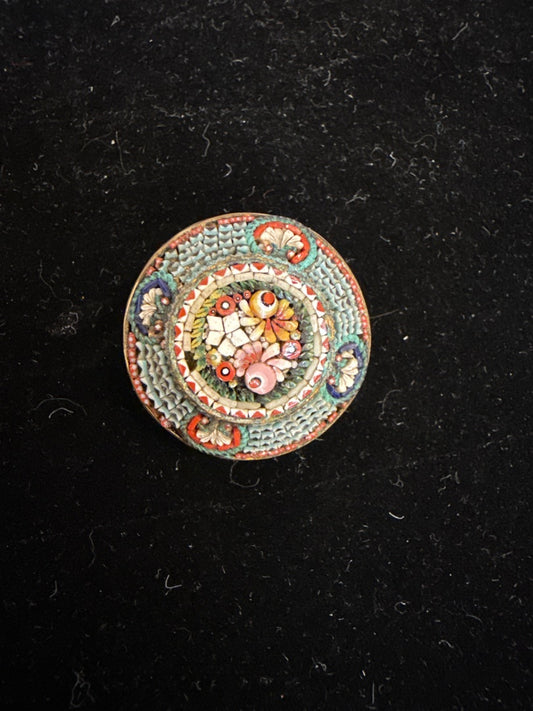 Mosaic Floral Brooch