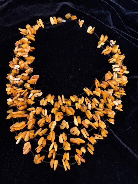 Amber Necklace Toggle Clasp 19 3/4"