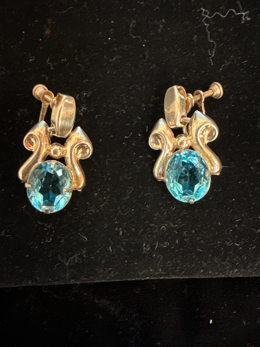 Blue Topaz Earrings