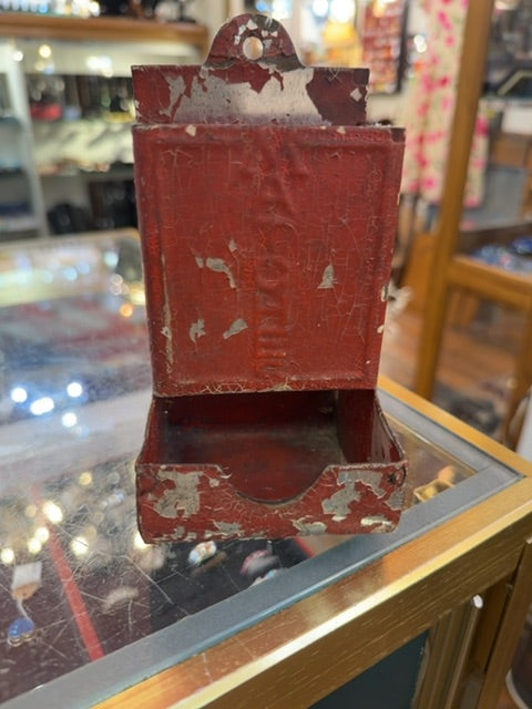 Old match box holder