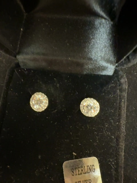 Sterling Diamond stud