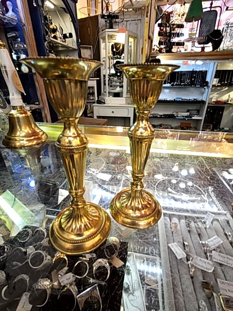 Pr of Brass Candlesticks