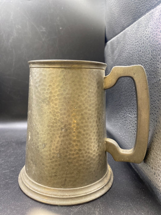 Pewter Hand Hammered, 1 Pint Tankard