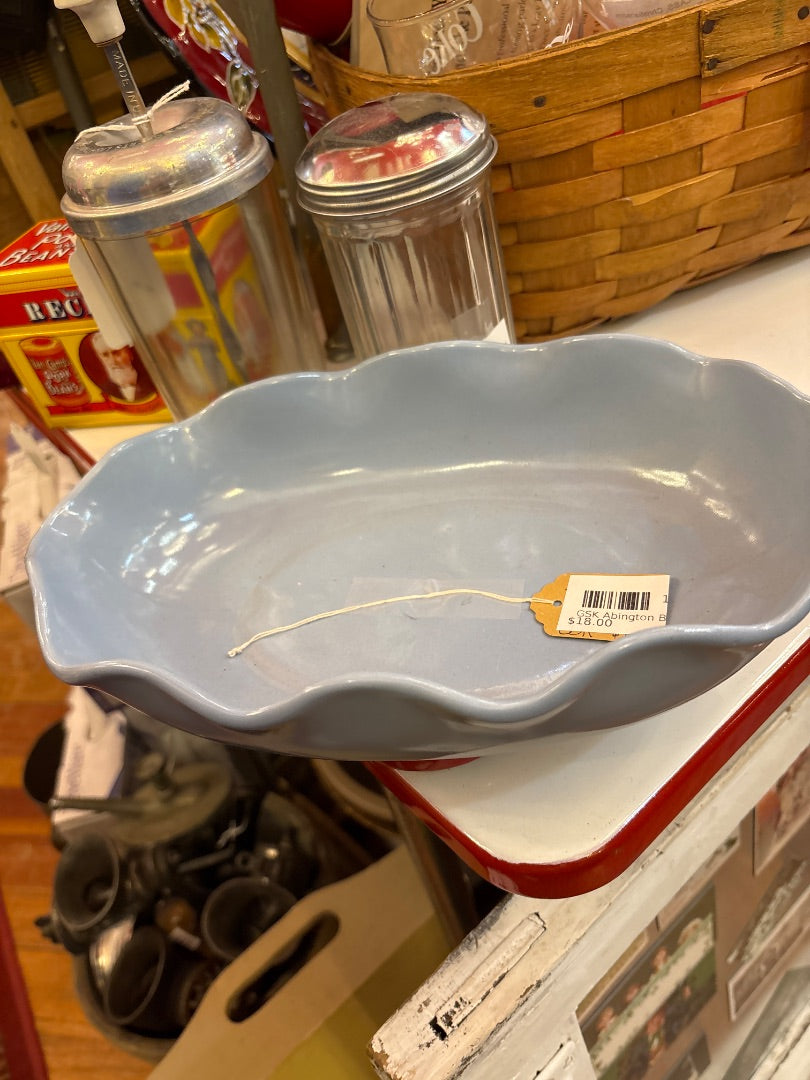 GSK Abington Blue Oval Bowl