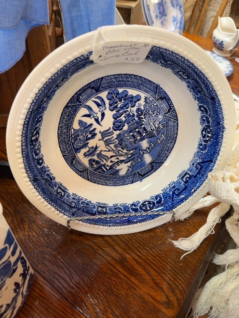 Blue willow bowl
