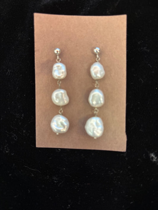 925 Pearl Earrings