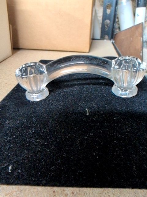 New Clear Glass Drawer Pull