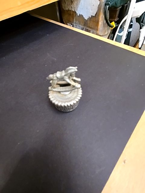 Pewter Tooth Fairy Trinket Box Carousel Horse Torino 2”