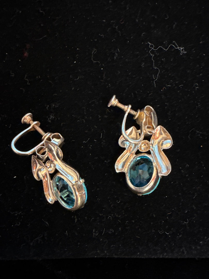Blue Topaz Earrings