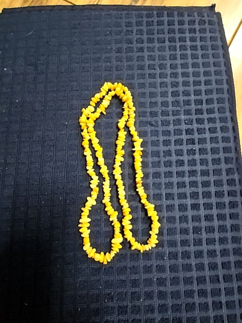 Peach nugget necklace