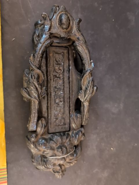 Mail Slot & Door Knocker Combination