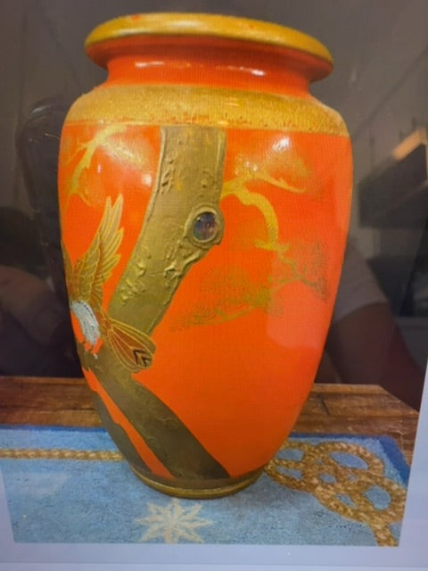 Orange Norleans Chinese Orange Vase