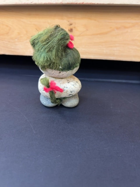 Rock girl with green hair and tail