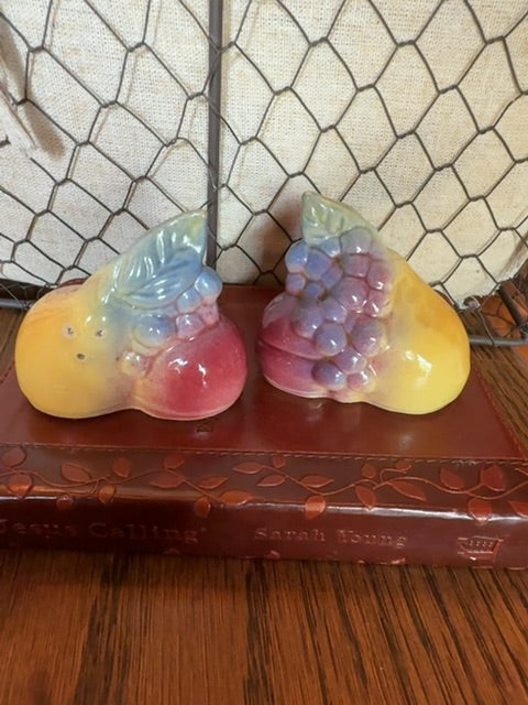 Fruit Pair of Shawnee Salt & Pepper Shakers, 3"