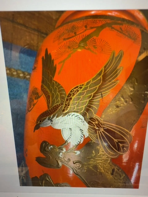 Orange Norleans Chinese Orange Vase