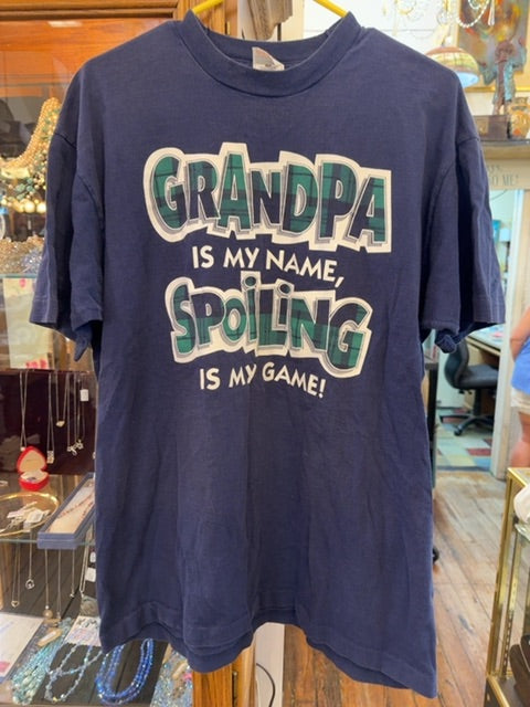 Vintage 90s Grandpa Tshirt, X Large