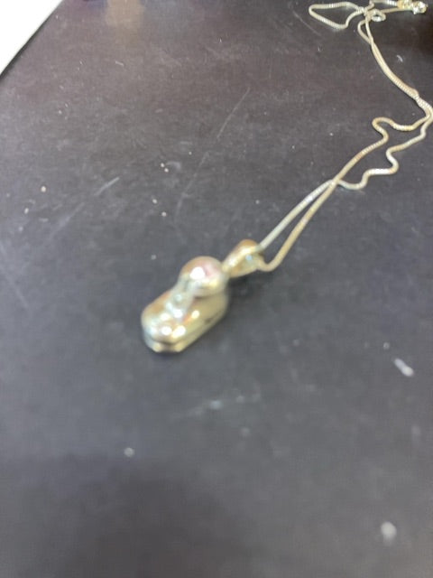 Sterling Oct birthstone Bootie Necklace