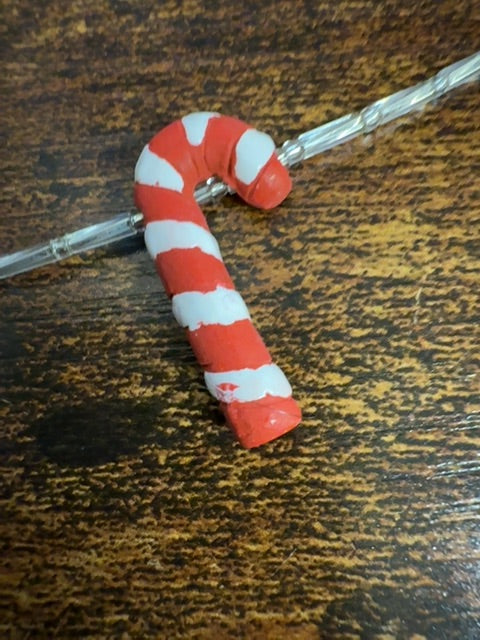 Vtg Avon Candy Cane Necklace