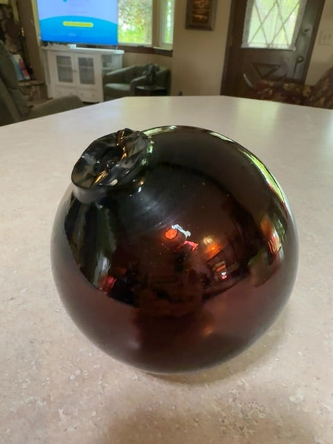 Copper/amber  Lightening Rod Ball, 4”