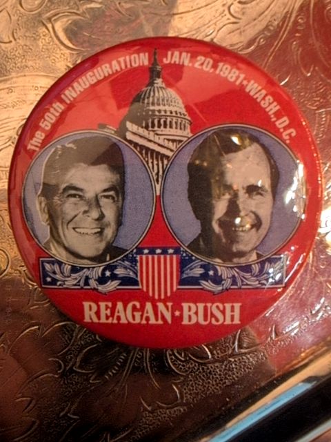 The inauguration of Reagan * Bush pin