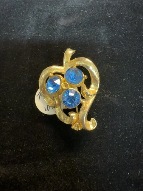 Toro Blue Brooch Set