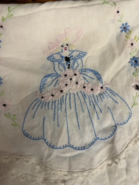 Vintage Embroidered Doilie