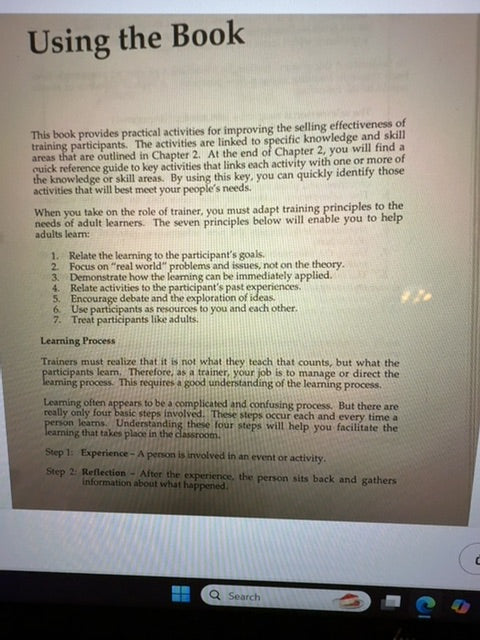 50 Fifty Activities for Sales Training Phillip Faris 1993