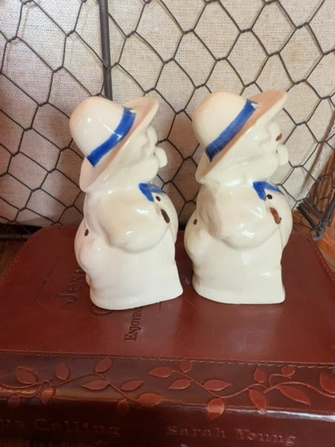 Blue Shawnee Shawnee Salt & Pepper, 3" Farmer Pig