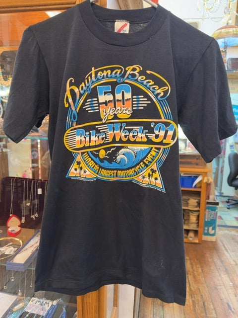 Vintage 90s Biker Shirt, Small