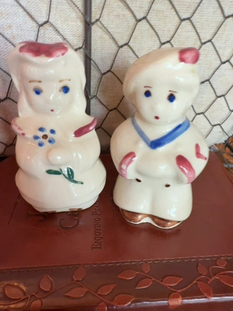 Boy & Girl  Shawnee Salt & Pepper Shakers