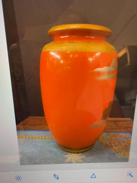 Orange Norleans Chinese Orange Vase