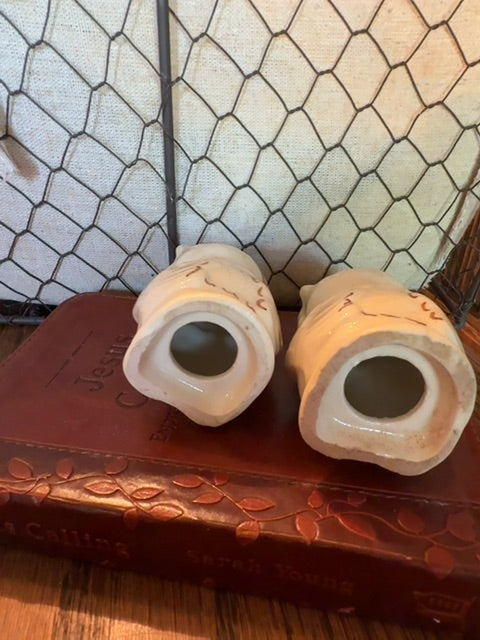 Shawnee Pair Owl Shawnee Salt & Pepper 3" Shakers