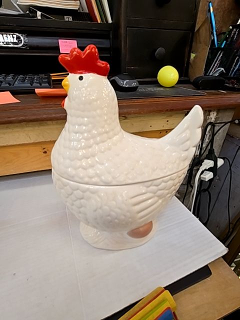 Avon Chicken Cookie Jar