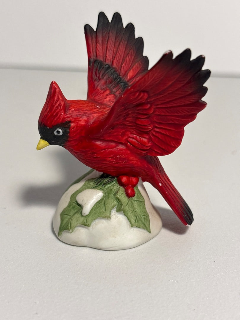 Porcelain Cardinal on Holly