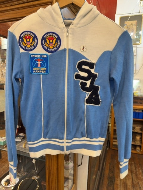 Vintage 80s Phys Ed Hoodie, Medium