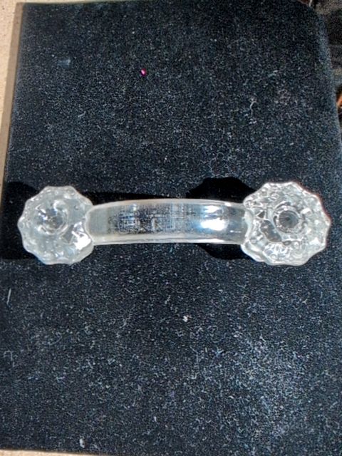 New Clear Glass Drawer Pull