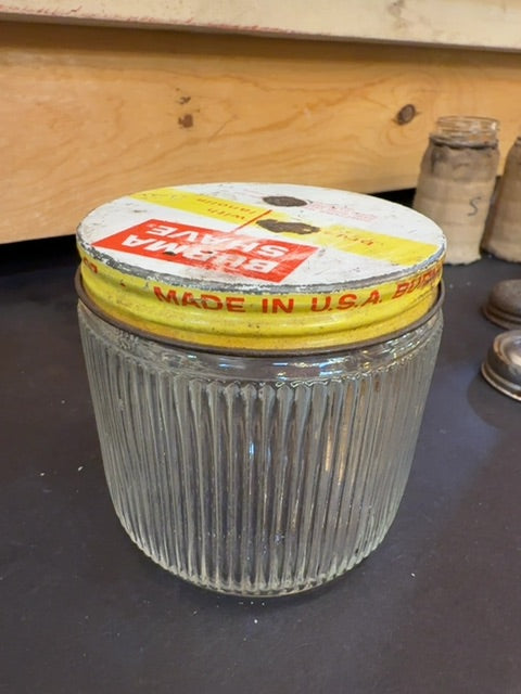 Vtg Burma Shave jar