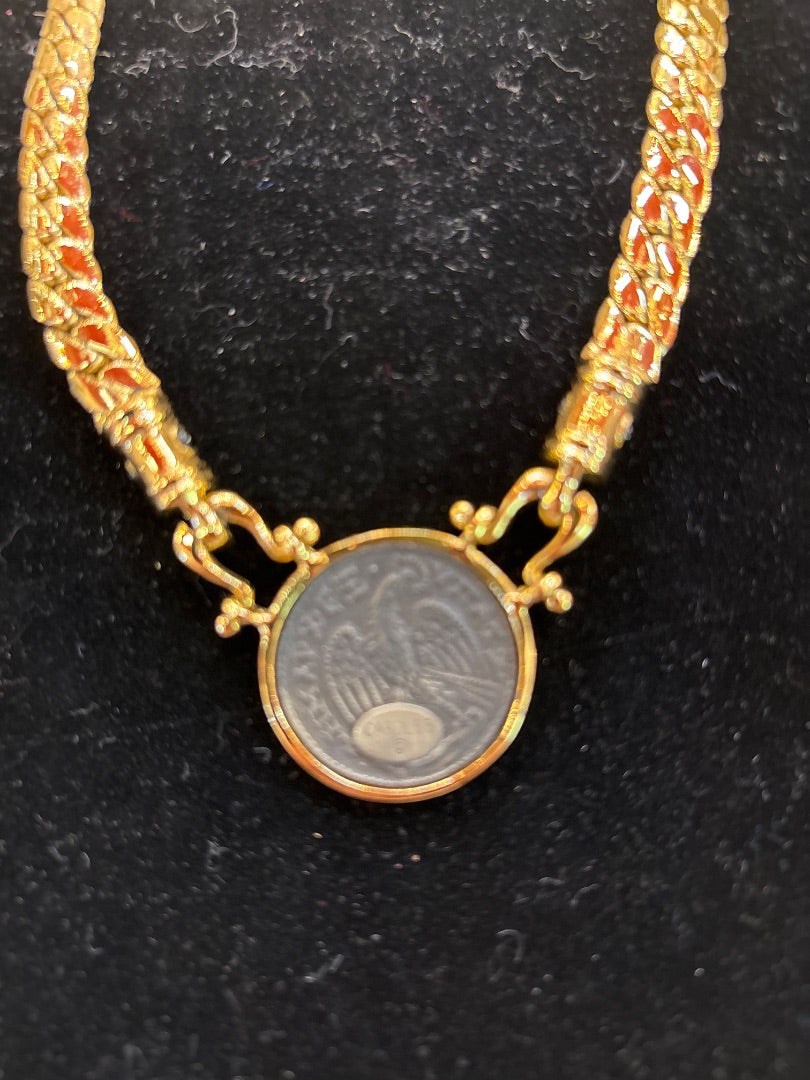 Roman Coin Collar Carolee Necklace