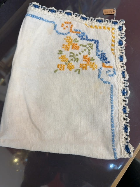Vintage embroidered napkin