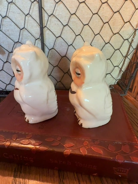 Shawnee Pair Owl Shawnee Salt & Pepper 3" Shakers