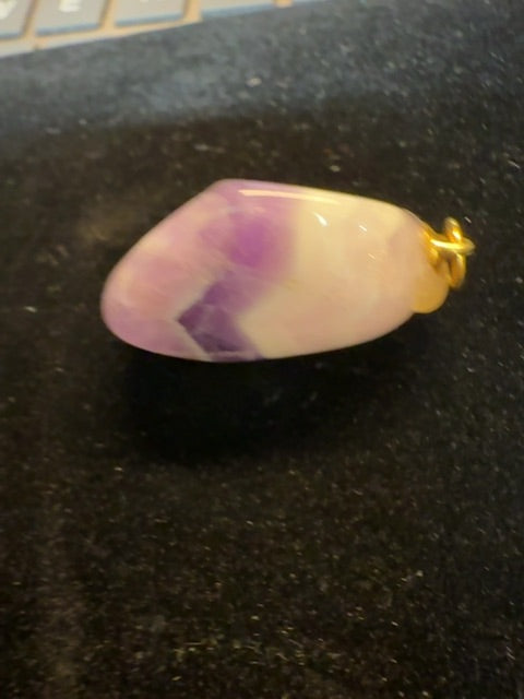 Amethyst Pendant Kunzite Palm Stone