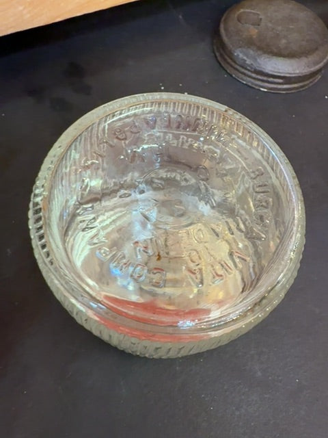 Vtg Burma Shave jar