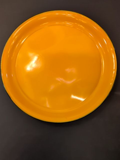 Porcelain platter orange large