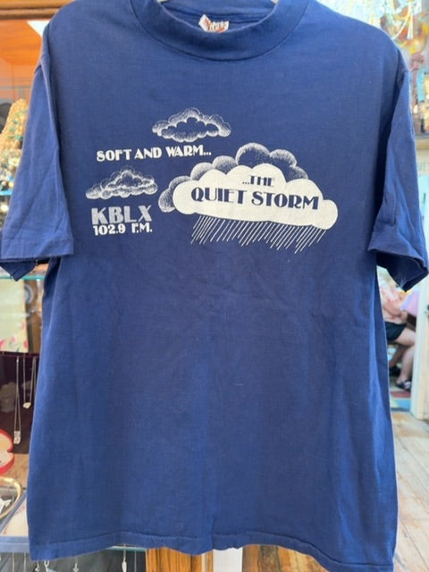 Vintage 70s/80s Radio Station Shirt, Medium