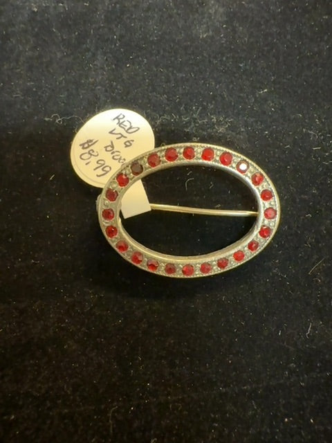 Red Vintage Brooch