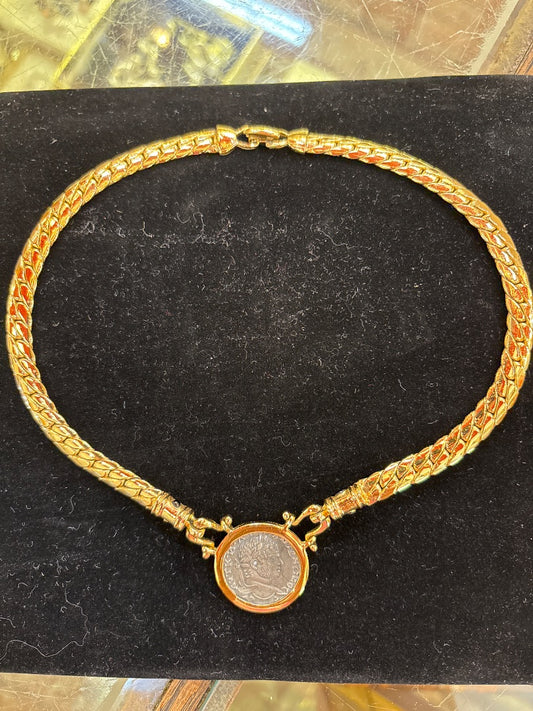 Roman Coin Collar Carolee Necklace