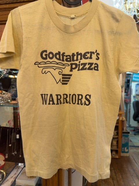 Vintage 80s Godfathers Pizza Shirt, Small