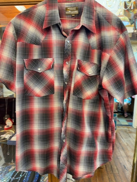 Vintage 70s/80s Western Pearl Snap, X Large