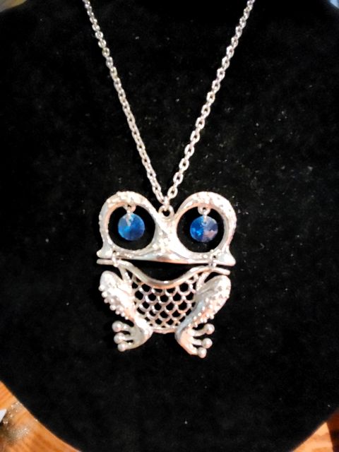 Vintage Frog Necklace