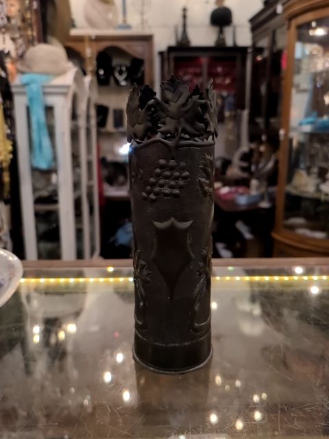 Large trench art vase